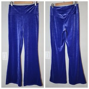 Athleta Purple Velvet Flare Elation Pants Pull On Size Medium